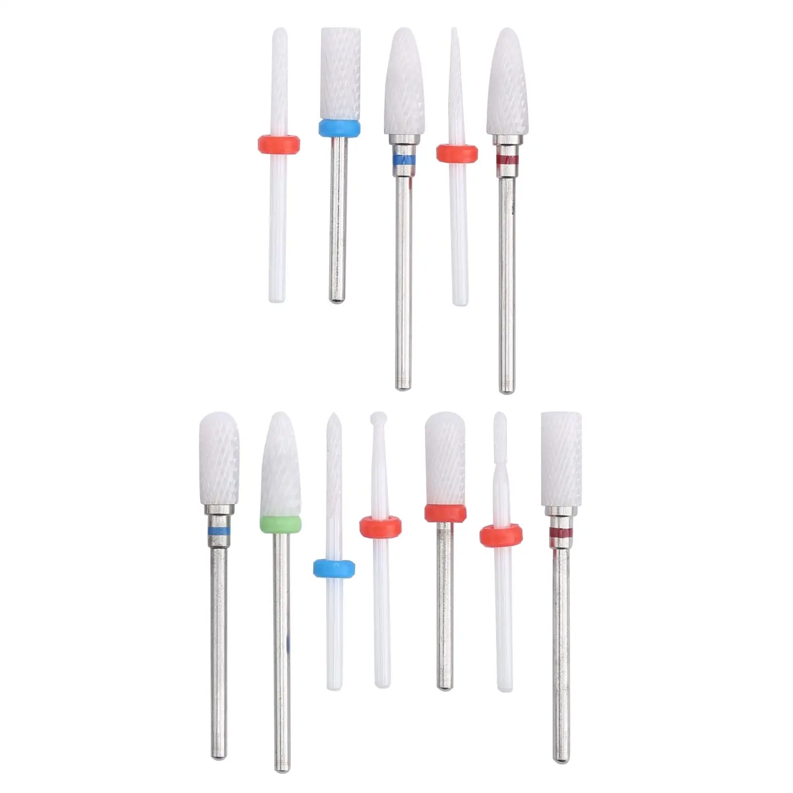 12pcs Ceramic Drill Bit Set Electric Grinder Milling Cutter Tools for Precision Grinding