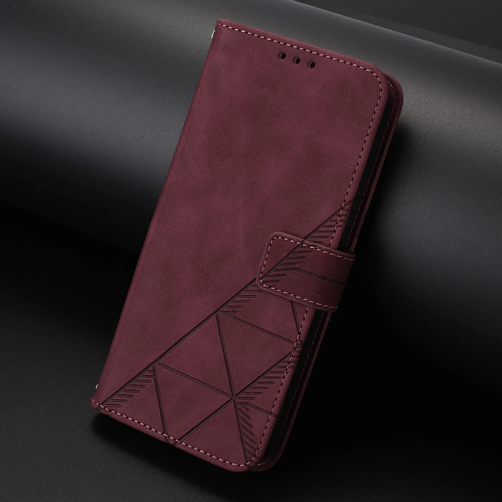 Leder Brieftasche Fall Buch Für Samsung Galaxy M62 M56 M55 M54 M53 M52 M36 M35 M34 M33 M32 M23 M15 M13 M12 M10S M10 M05 M04 Abdeckung – Detail 4