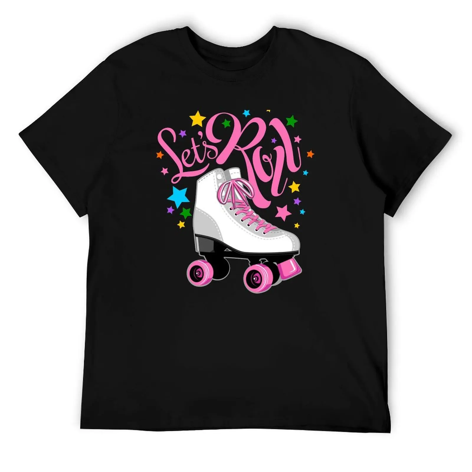

Let's Roll. Fun roller skate party T-Shirt t shirt for man 100 percent cotton man t shirts graphic T-Shirt