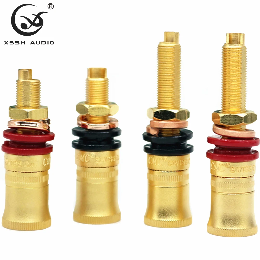 

Переплетный пост XSSH 4/8 шт. OEM DIY Позолоченный M8 8 мм Винт Короткий Длинный Клемма Женский Банановый Разъем ATX Вилки Шасси