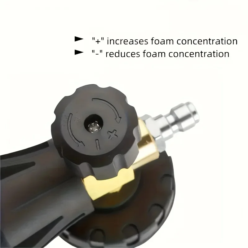 33.8oz Car Wash Foam Cannon - 60° Wide-Angle Spray Snow Foam Gun with Handheld Bottle for Pressure Washers