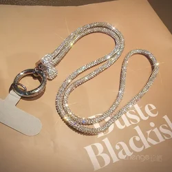Mobile Phone Lanyard Neck Hanging Crystal Full Diamond Hanging Chain Rhinestone Decoration Mobile Phone Case Hanging Rope Charms
