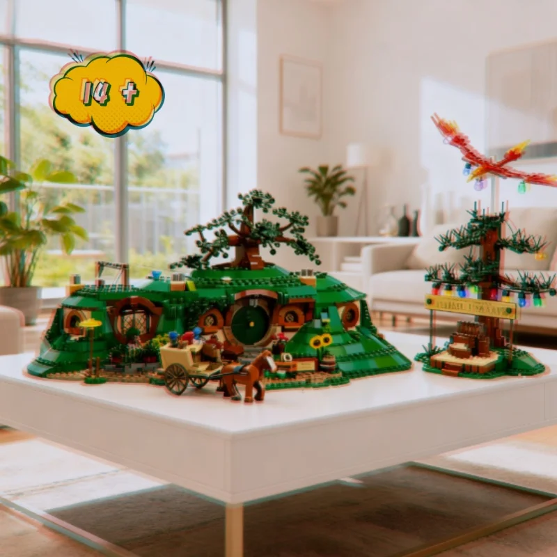 

2017 шт. наборы строительных блоков в виде архитектуры пещеры, совместимые, подходят для рождественских подарков