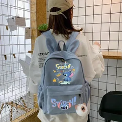 Lilo & Stitch Schoolbags Disney Backpacks Women Man Large Capacity Rabbit Ears Backpack Leisure Travel Bag Birthday Present Gift