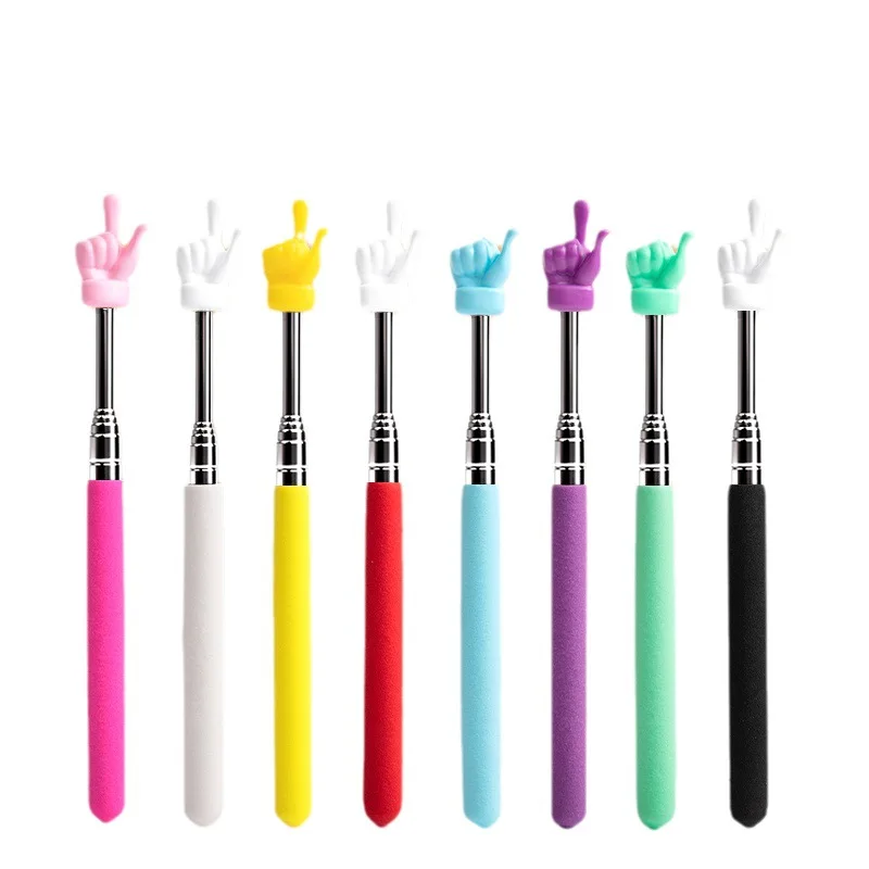 5PCS Finger Reading Guide Preschool Teaching Tools Retractable Sticks Educational Learning Toys For Class Whiteboard Pointer