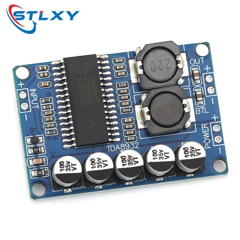 Stlxy TDA8932 Mono Amplifier Module 35W BTL Output DC10V 30V High Efficiency Audio Amplifier Board For Speaker DIY
