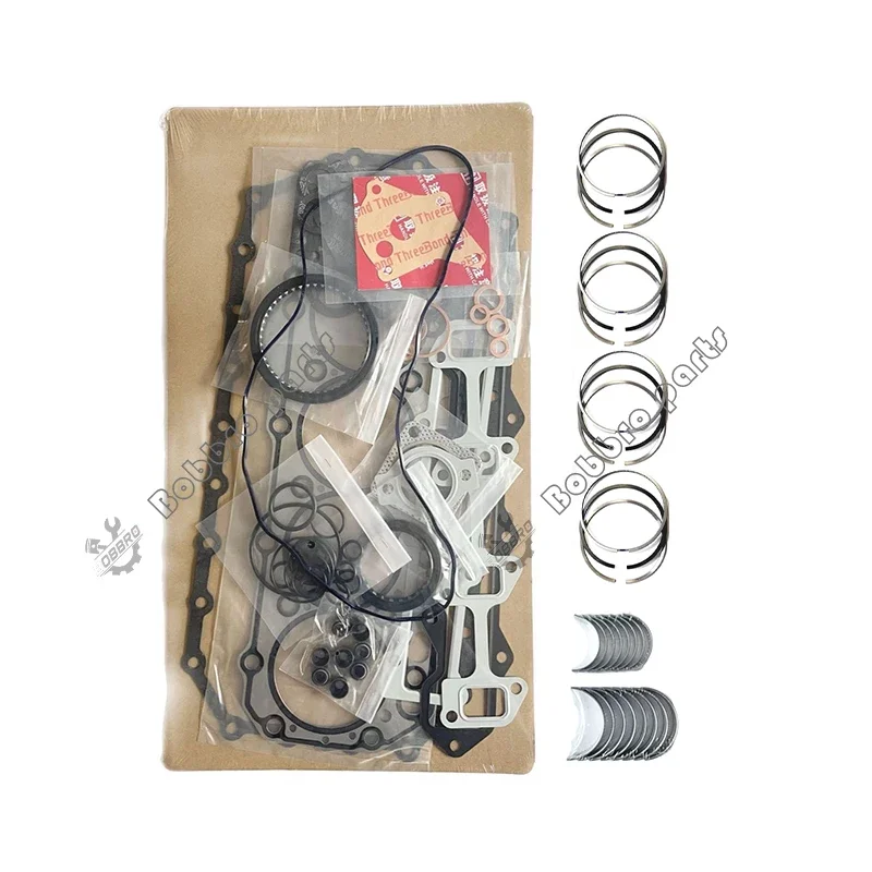 

4TN82 4TN82L 4TN82E Overhaul Re-ring Kit With Full Gasket Piston Ring Main Rod Bearing Set For Yanmar Engine Parts