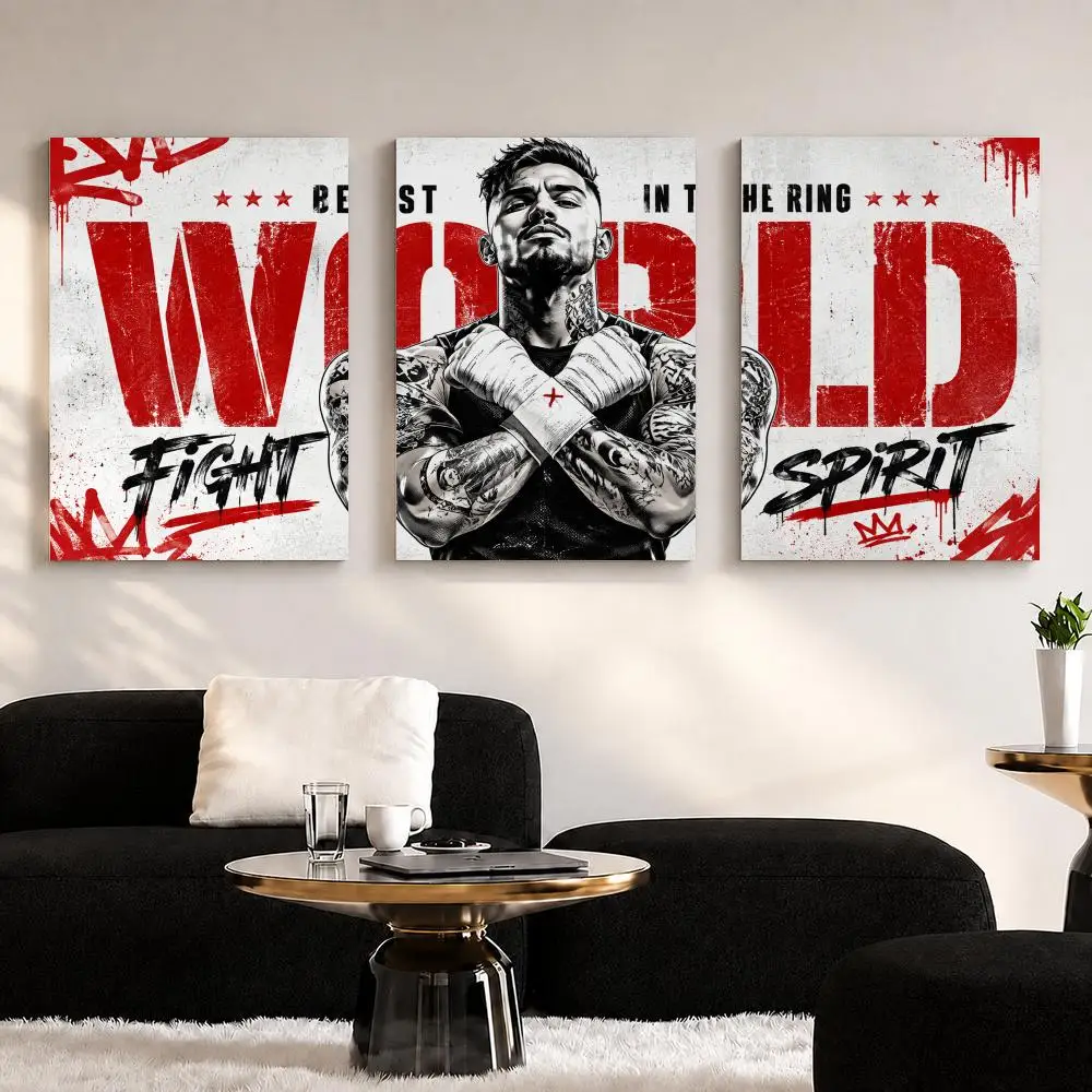 World Best Punk Art Framed Wall Painting Ready to Hang Canvas Poster for Bedroom Living Room Hallway Home Decor Gift