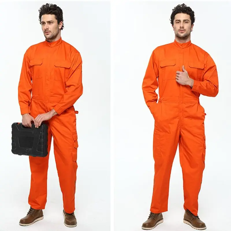 Work Overall Uniform Siamese Men Women Working Coverall Welding Suit Mechanical Repairman Workshop Sailor Jumpsuit Plus Size