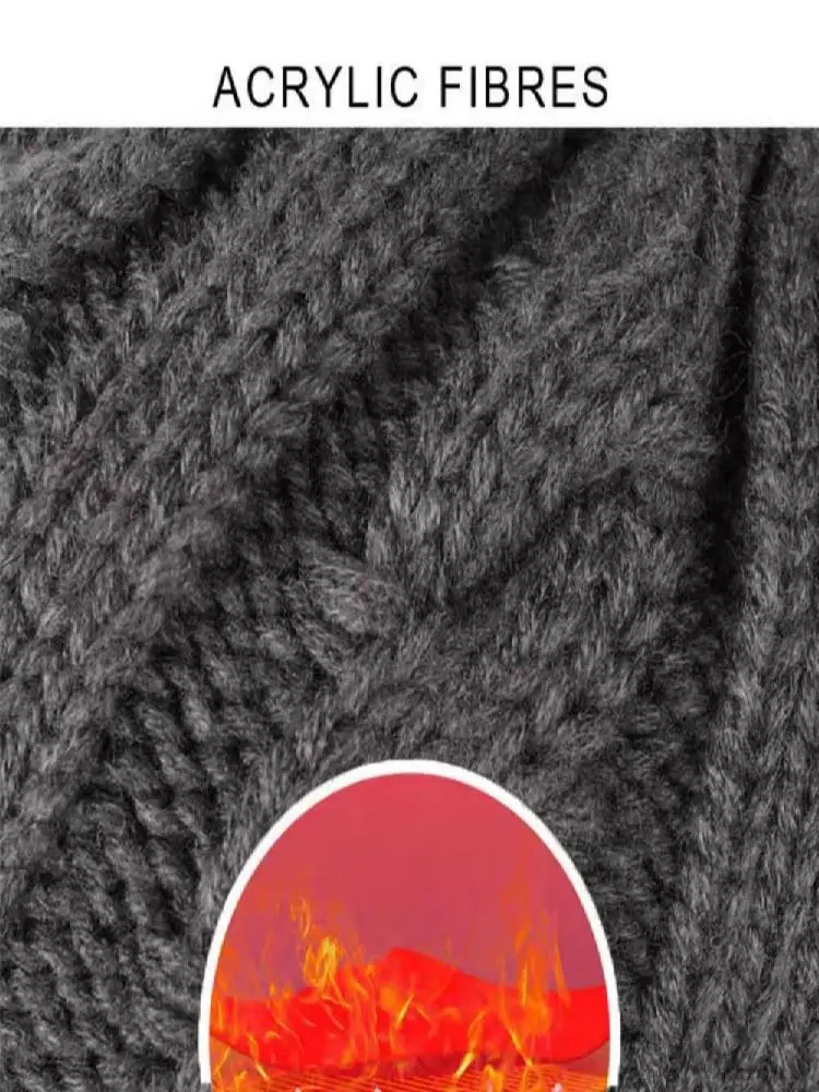 AliExpress Solid Colors Ear Protection Men Knitted Cap Autumn Winter Warm Short Brim Earflap Hat Outdoor Cycling Ski Baseball Cap