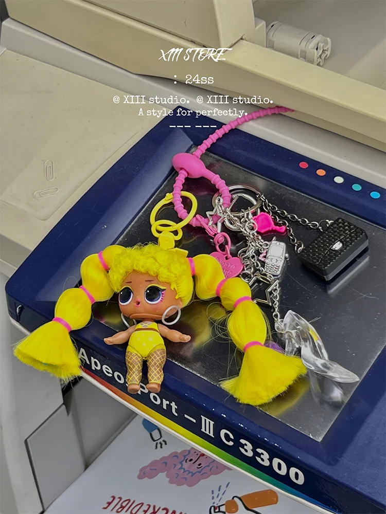 Dophee Original Sweet Bag Pendant Keychain Exquisite Doll Backpack Decoration Millennium Hot Girl Subculture Doll Pendant