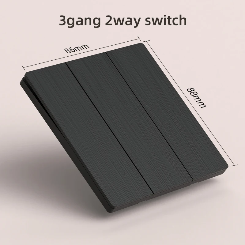 86/146 Brushed Black UK Britain Wall Switch Universal Switch Premium Multifunctional Wall Switch Socket Design Standard Panel