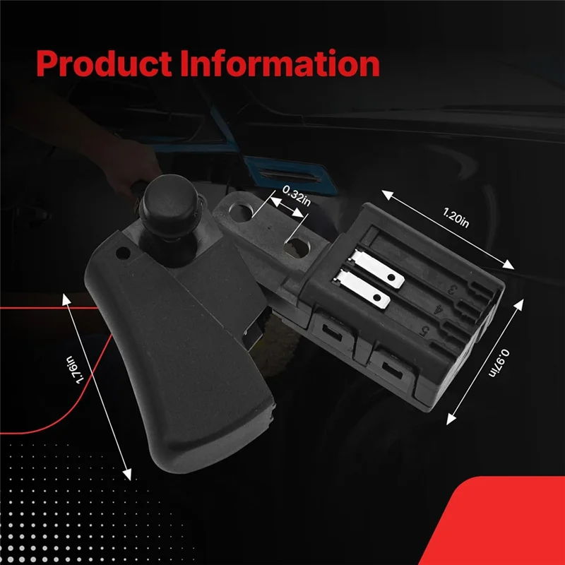 ABDJ-Für Poliererschalter N024326 Ersatz für DWP849, DWP849X, DWP849X-AR, DWP849X-B2, DWP849X-B3, DWP849X-BR