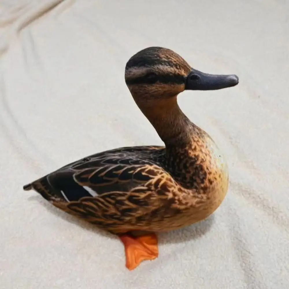 Stuffed Animal Simulation Plush Duck Vivid Lifelike Throw Cushion Stuffed Duck Soft Cute Home Ornament Duck Plush Pillow