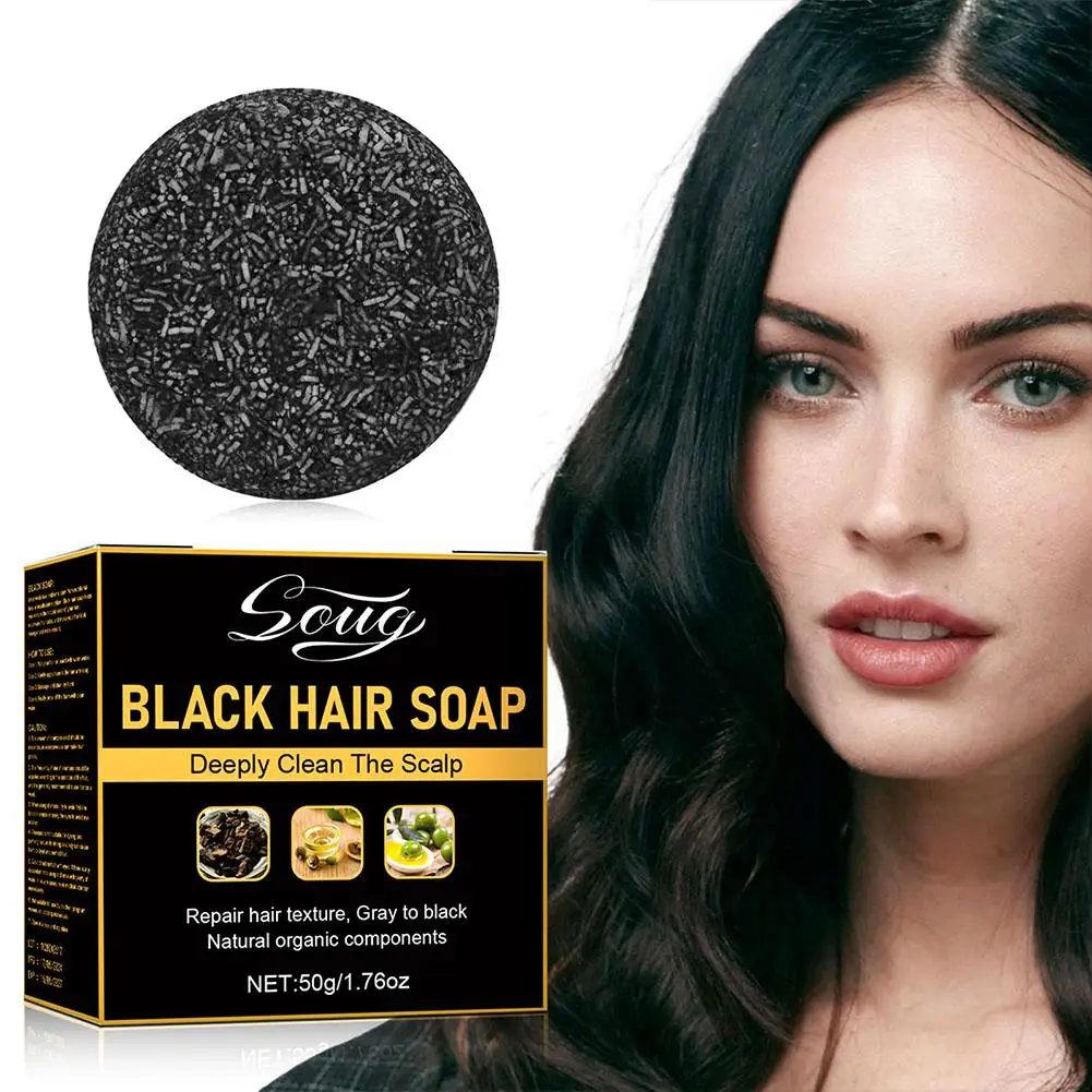 Hair Shampoo Soap Polygonum Multiflorum Shampoo Soaps Soap Black Shampoo Cover Shampoo Soap To Canas Hair Gray Dye Bar U9S5