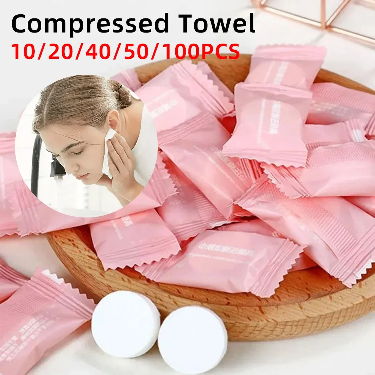 Mini Compressed Towel Disposable Capsules Towel Magic Face Care Tablet Outdoor Travel Cloth Wipes Paper Tissue