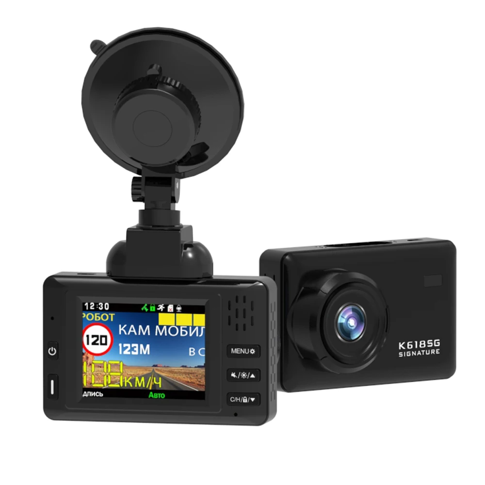 Combo Super Car DVR Recorder  GPS Anti  3 in 1 Car DVR  Signature  GPS Receiver 1080P FHD Video  Car Camera