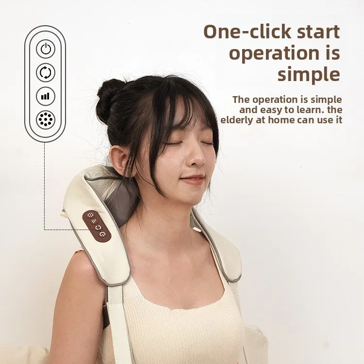 

Trapezius Massager Kneading Cervical Massager Wireless Easy Portable Neck Hot Compress Multifunctional Massage Shawl