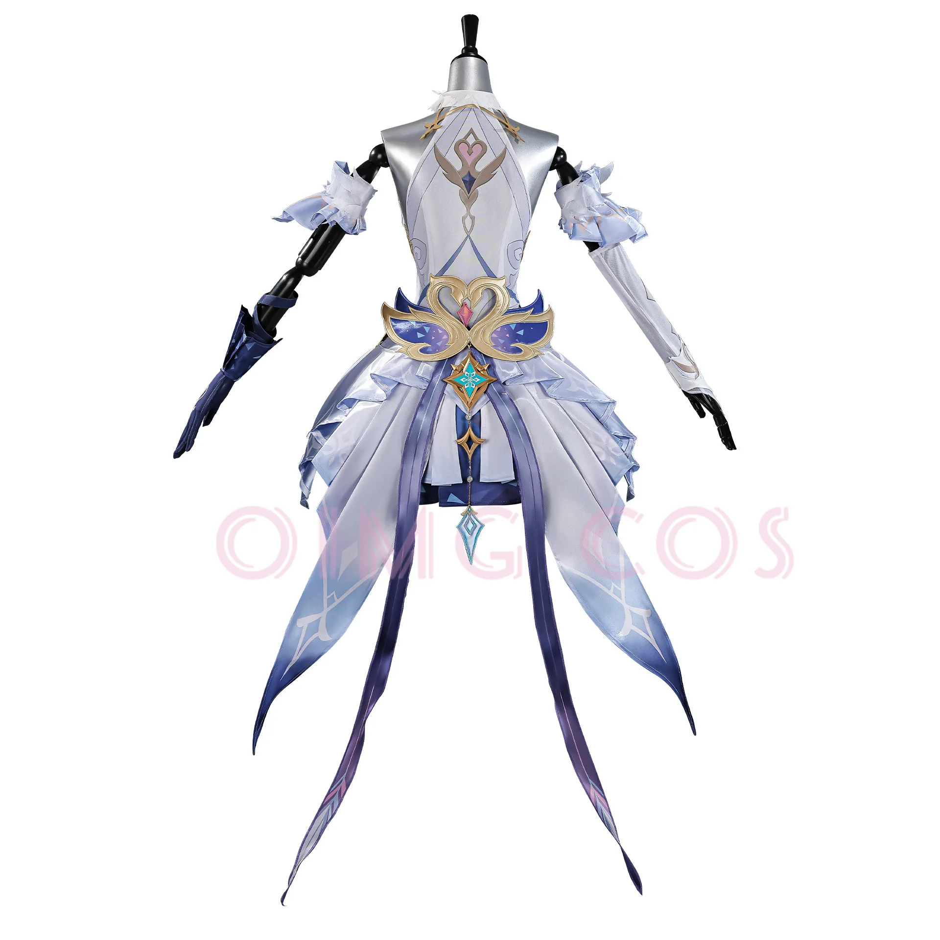 Genshin Impact Odette Cosplay Costume Full Set Adult Halloween Carnival Cloak For Comic Con Cos Events view 4
