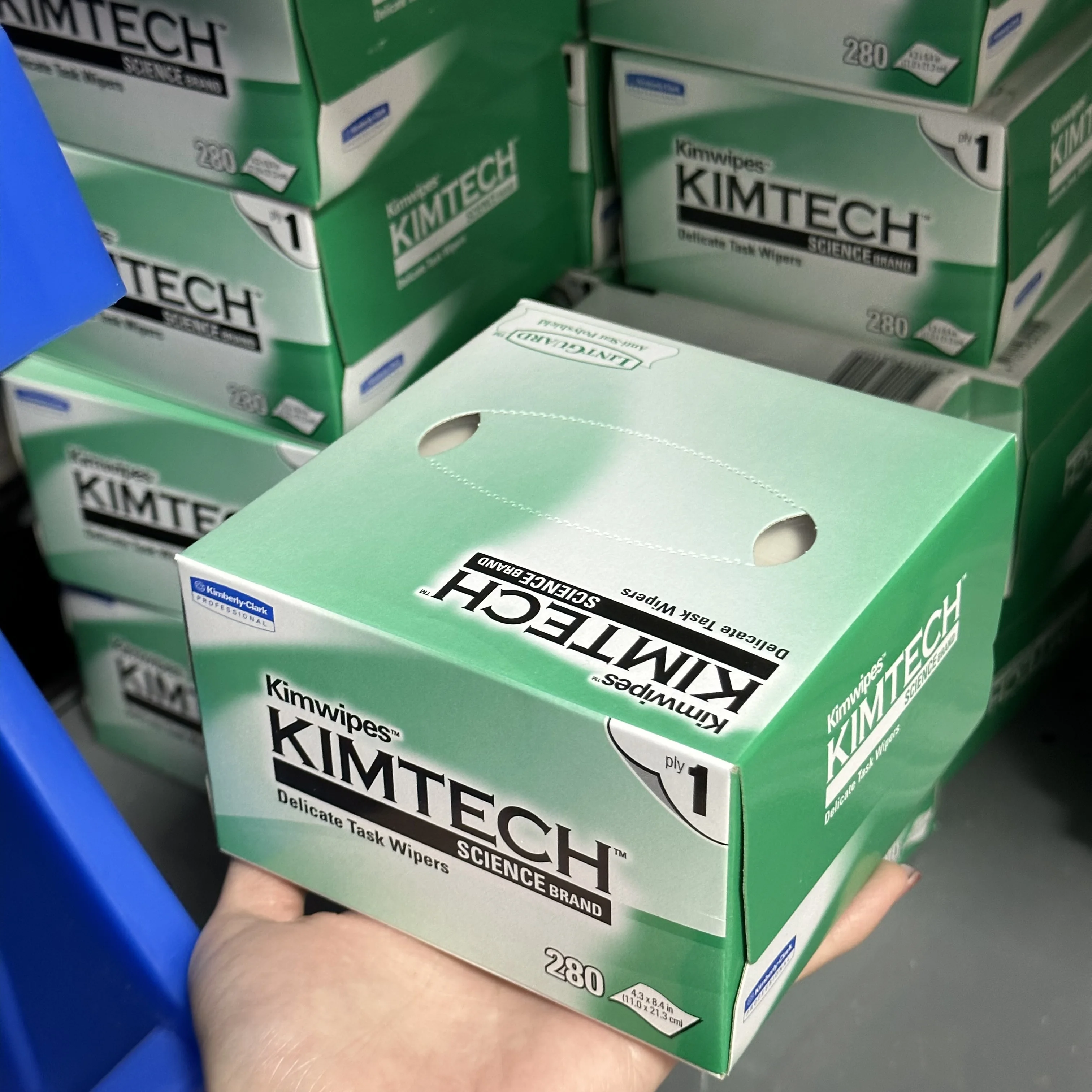 280pcs/box Optical Fiber Cleaning KIMTECH Dustfre Paper  Fiber Optic Cleaning Wipes Box  For Optic Fiber Cleaner