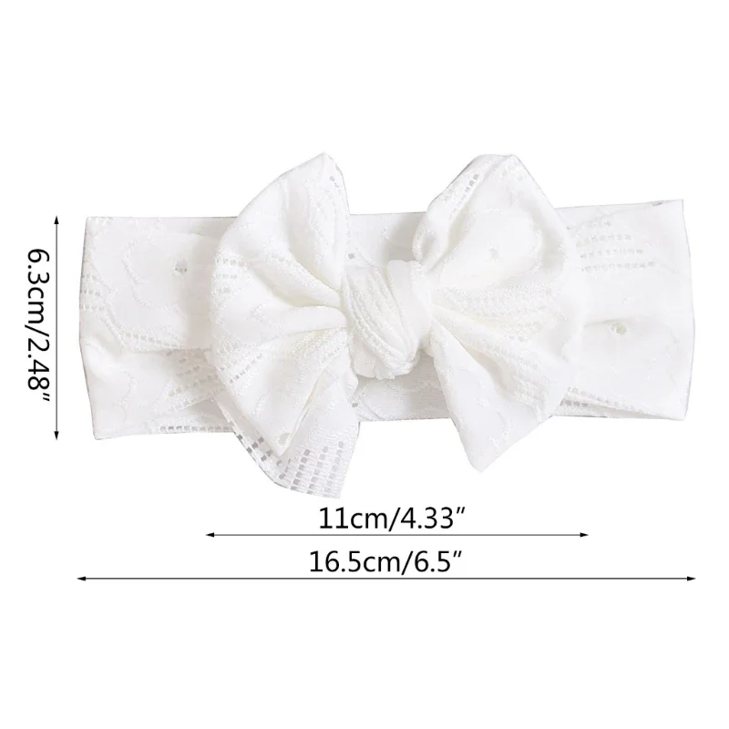 Knit Toddler Baby Headbands Rib Big Bow Elastic Soft Girls Headwear for Infant Kids Hair Accessories