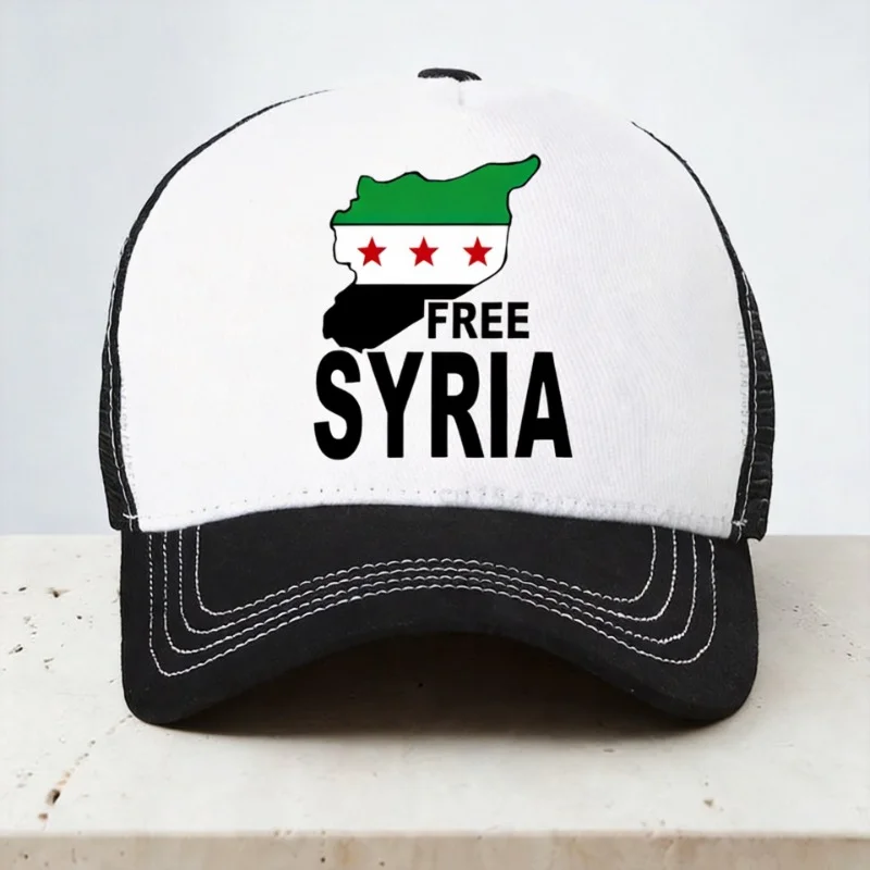 Syria men hat Activism Syrian Respect baseball Cap Unisex Syria Country Map Flag hats Mesh Breathable hat