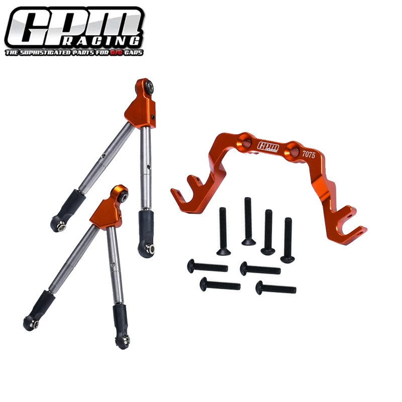 GPM Alu 7075 Front Tie Rods With Stabilizer For C Hub For TRAXXAS 1/10 Slash 4X4 LCG-68086-21
