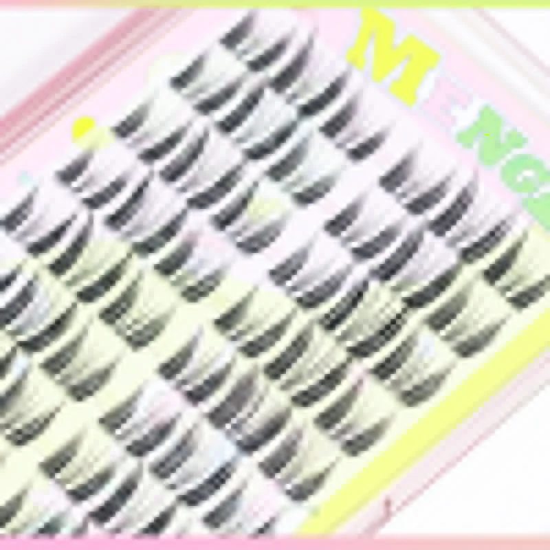 10 /12 Lines Large Box Single Cluster Segmented Thick Style Small Devil False Eyelash Cartoon False Eyelash