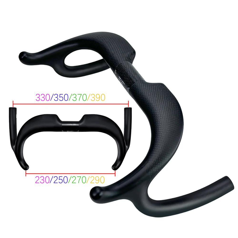 

Short Sports Racing Handlebars BALUGOE TT Bicycle Handlebar Carbon Fiber Road Bicycle Handlebars 31.8mm 14 °Cycling Accessories