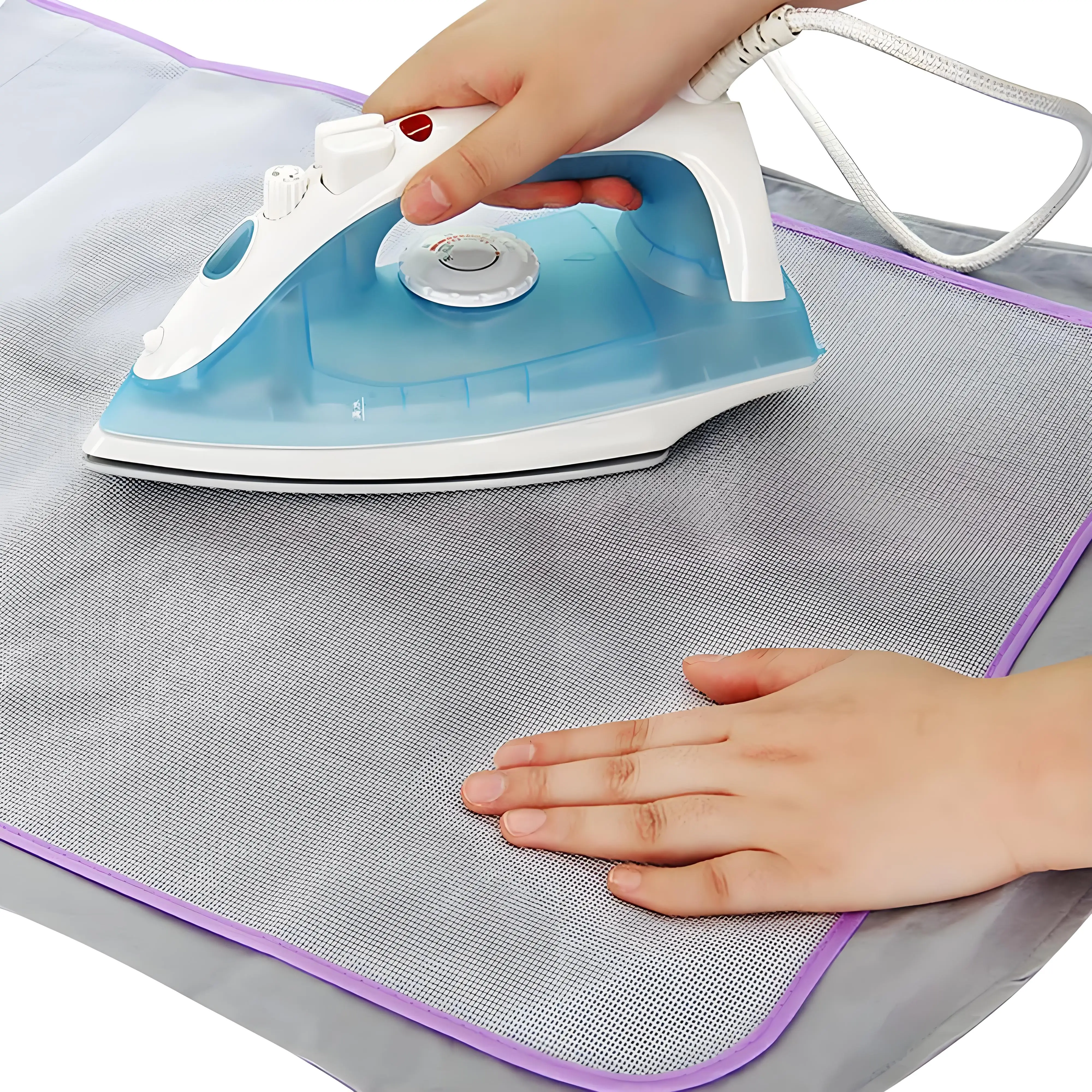 غطاء لوح كي مقاوم للحرارة، وسادة شبكية واقية بألوان متنوعة - يطيل عمر اللوحة ويحسن الكي #6