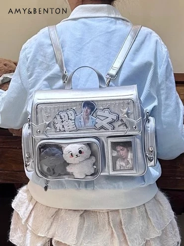

Original Versatile Transparent Large-capacity Itabag Kawaii Two-dimensional Japanese Shoulder Bag Prepyy Style Student Backpack