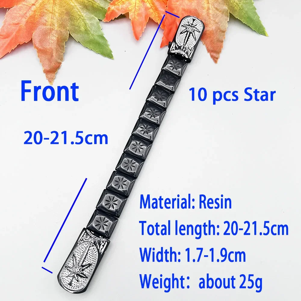 NJ70 مسبحة صلاة المسلمين ثلاثية الأبعاد البادئة ثمانية نجوم مدببة لهب الإصبع تخفيف التوتر طوي ورقة العنكبوت Blacksilvery الدورية #4