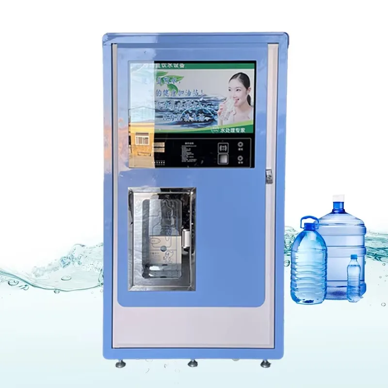 Custom Hot Selling Wholesale RO Double Exit 1600 Gallon Coin Purified Water Vending Machine
