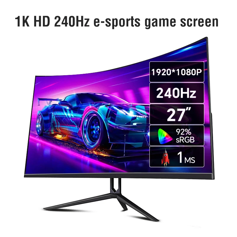 anmite monitor curvo para jogos hdmi pchdmi ecra ultra roubo hdr usb c fhd 1920x1080 27 fhd 240hz 01