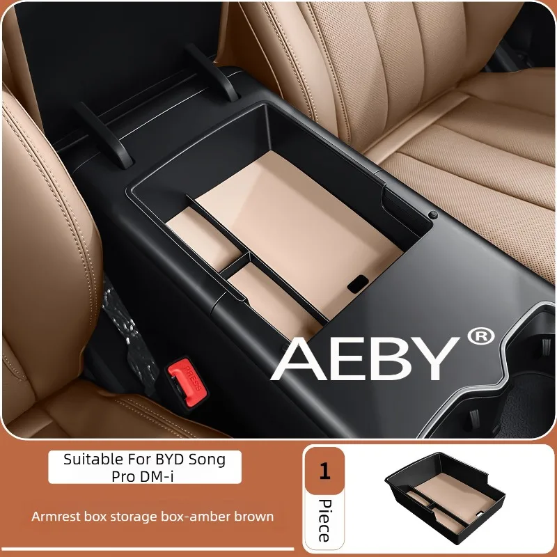 AEBY For BYD Song Pro DM-i Smart Driving Editio 2025-2026 Car Center Console Organizer,Armrest Storage Box,Tray with Anti-Slip