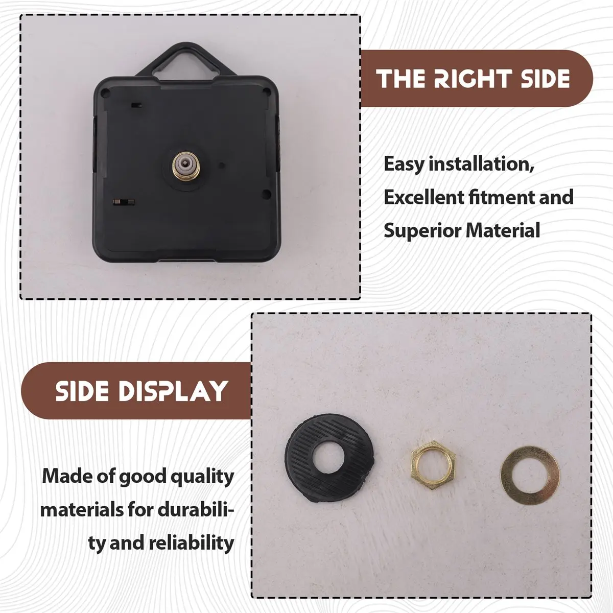 SALE AA63 10pcs DIY Clock Movement Mechanism Silent Quartz Wall DIY Clock Hands Kit Repair Replacement Tool Parts
