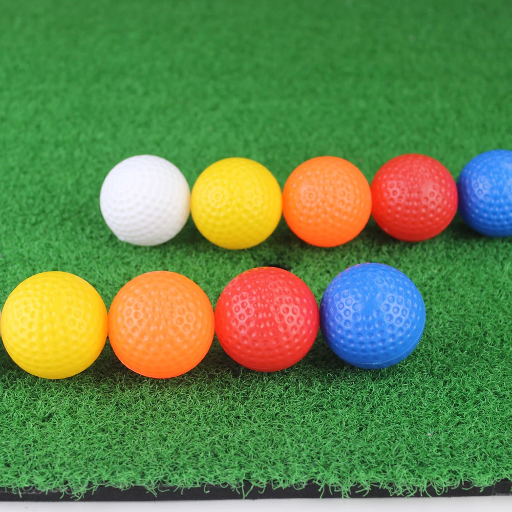 Balle de golf en plastique IkPE, balle d\'entraînement de golf à domicile, balle d\'entraînement intérieure Mayor, 30 pièces par paquet