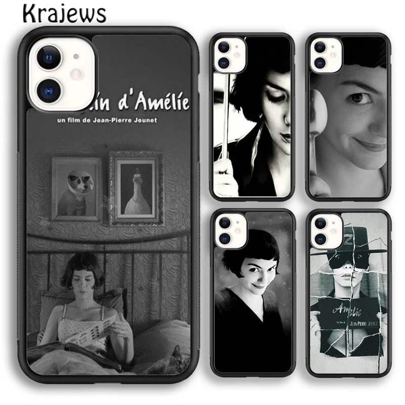 Krajews Amelie Poster Classic France Movie Phone Case Cover For iPhone 16 15 SE2020 14 7 8 plus 11 12 13 pro max coque Fundas