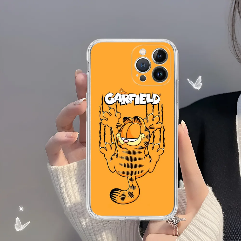 G-GARFIELD Phone Case For iPhone 15 14 13 12 Mini 11 Pro XS Max X XR SE 6 7 8 Plus Soft Silicone Cover