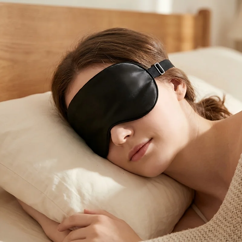 Cool Covered Blackout Eye Mask Comfortable and Soft Sleep Mask Fabric Travel Outdoor Masks Nap Relaxation Take Nap Blindfold