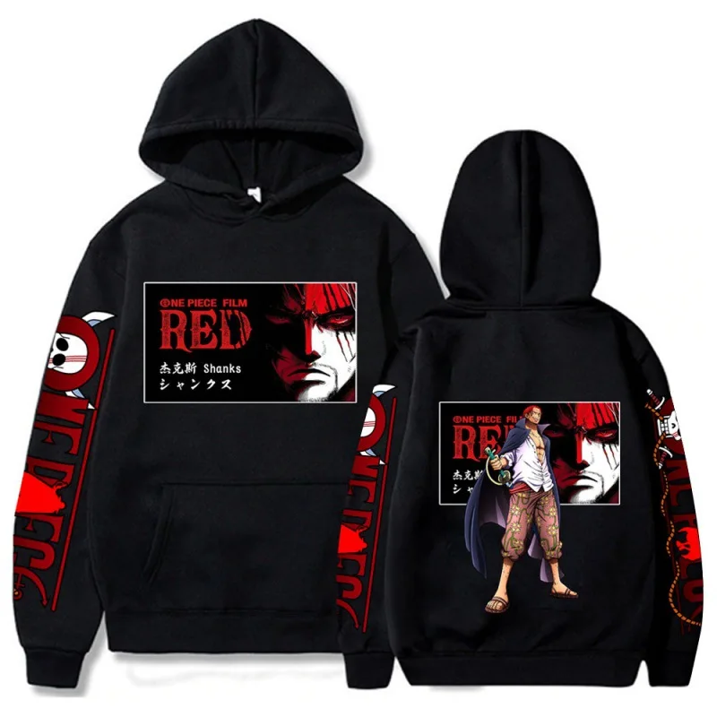 

Autumn Anime Shanks Hoodies Print Pullover Sweatshirt Casual Vintage Tops Punk Streetwear Harajuku for Women Men Adults