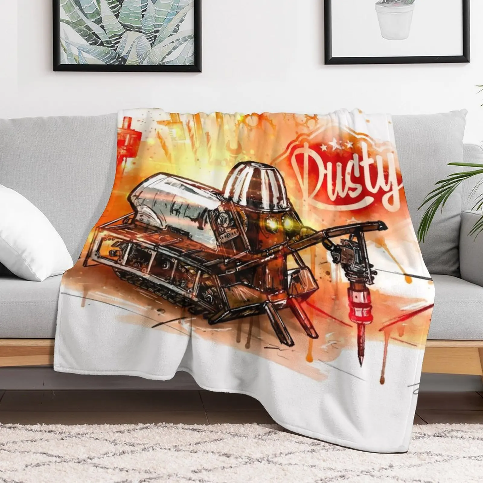 Rusty Art Throw Blanket Flannel Cute Blankets