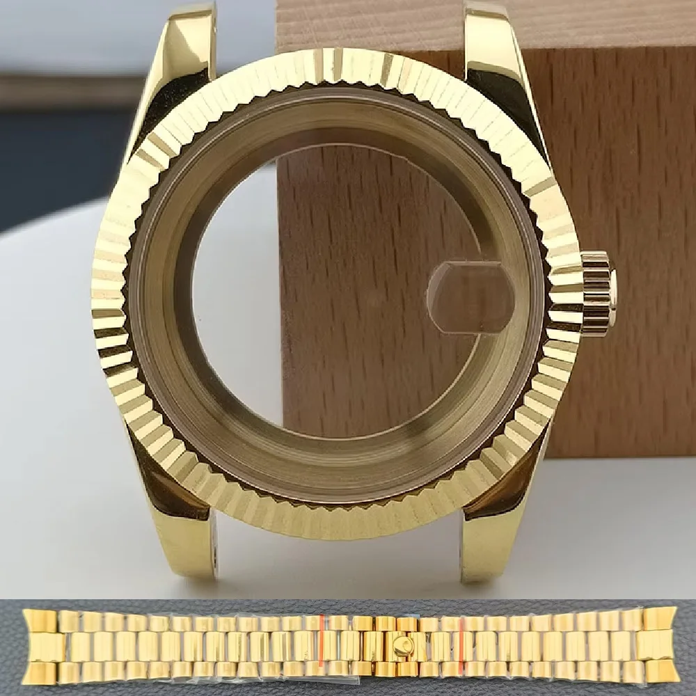 Высококачественный корпус M8285 40 мм для механизма M8215/8285, корпус из нержавеющей стали, сапфировое стекло, ремешок 20 мм, аксессуары для часов