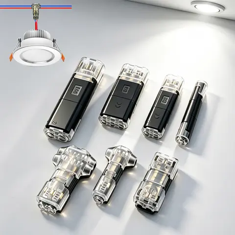 Quick Wire Connection T-Type No Wire Cutting LED Solder-Free Wire Connector Piercing Style Parallel Line Distributor