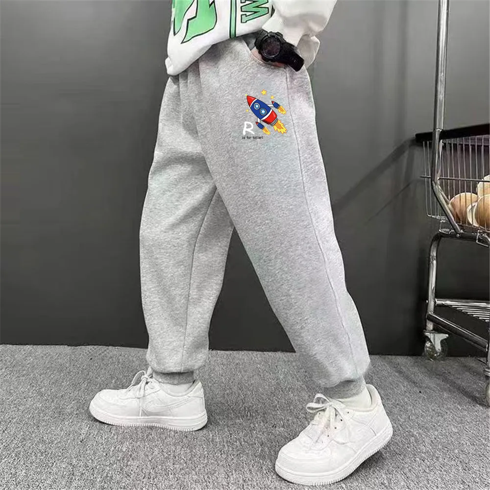 الأولاد أزياء القطن Sweatpants في الهواء الطلق الاطفال العنكبوت طباعة ركض الربيع / الخريف رقيقة تشغيل السراويل للأطفال ZZ01