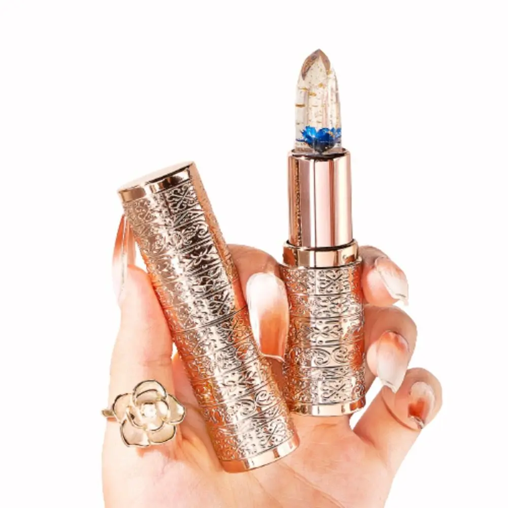 Batom hidratante com mudança de cor e temperatura, nutritivo, à prova d'água, brilho labial, hidratação anti-secagem