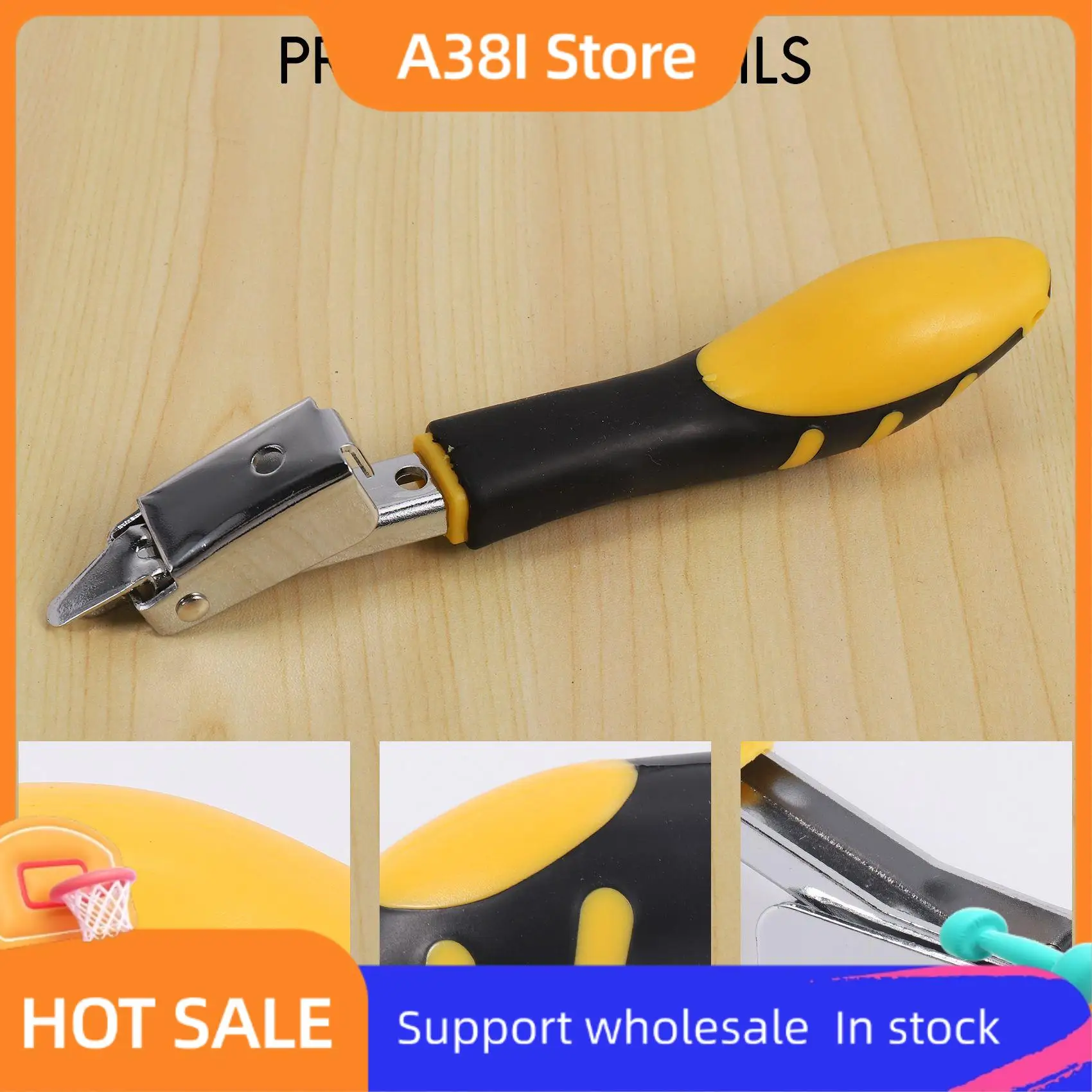 

A38I Nail Staple Gun Furniture Stapler For Wood Door Upholstery Framing Rivet Gun Kit Nailers Removing Tool