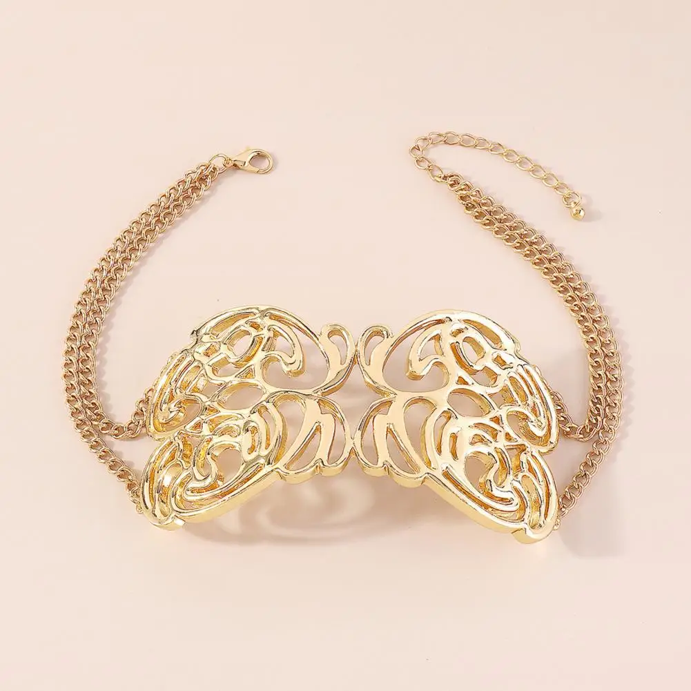 Popular Women Choker Extended Length Women Necklace Butterfly Women Simple Chain Necklace  Dress Up