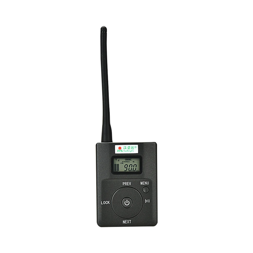 1pcs Portable Stereo Digital FM Transmitter Mini Radio Station with Mic Audio Launch 500 Meters Slot AUX IN Microphone Input