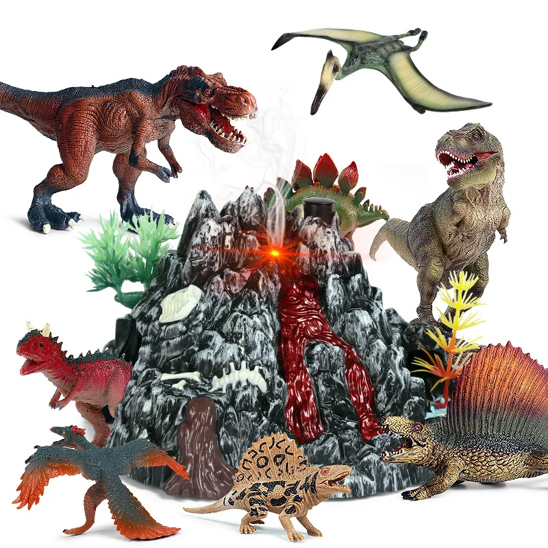 

Oenux Snow Mountain Volcano Simulation Cognitive Model Polar Sand Table Diorama Cake Decoration Figures Model DIY Landscape